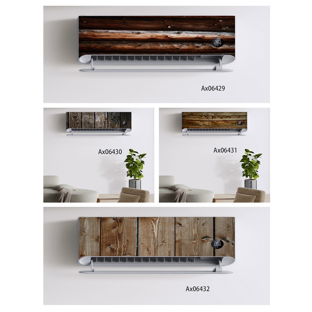 Full Cover Adhesive - Stiker AC Kayu Antik Rustic Vintage