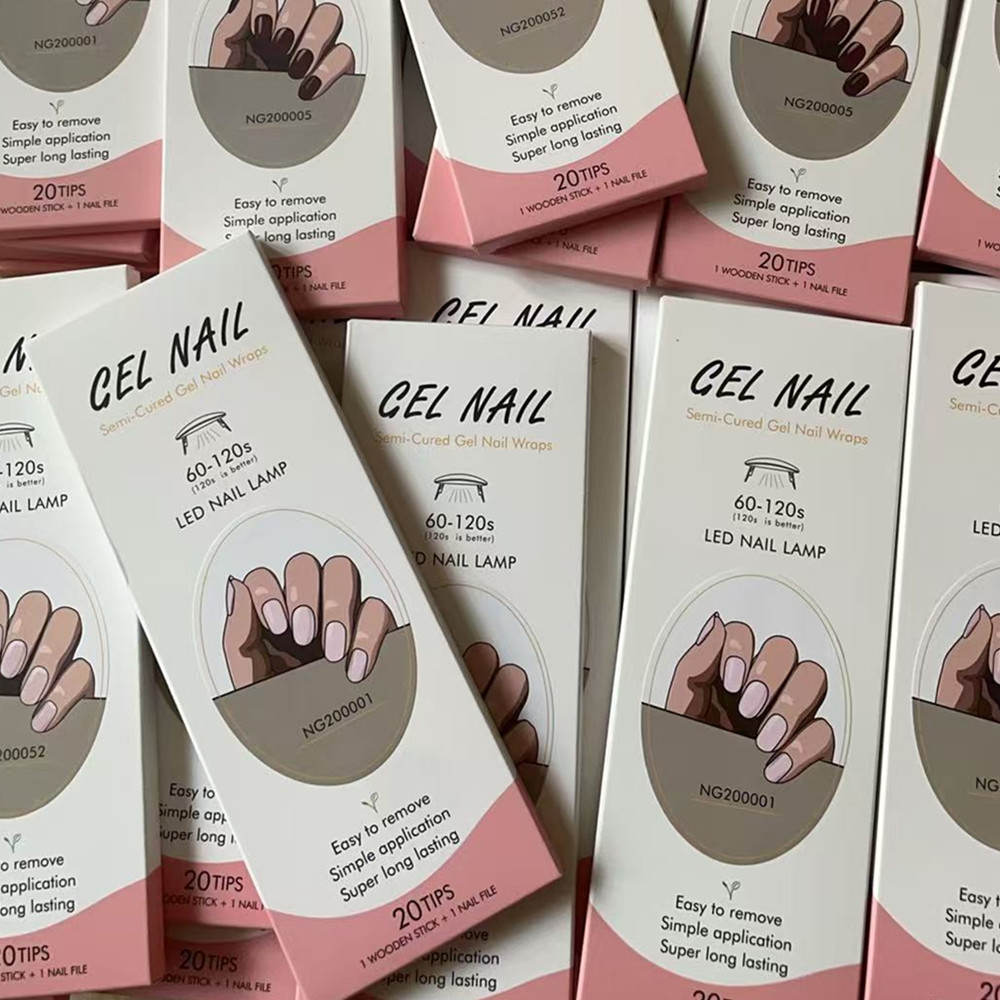 Full Cover Adhesive - Huizi French Gel Nail Strips Patch
