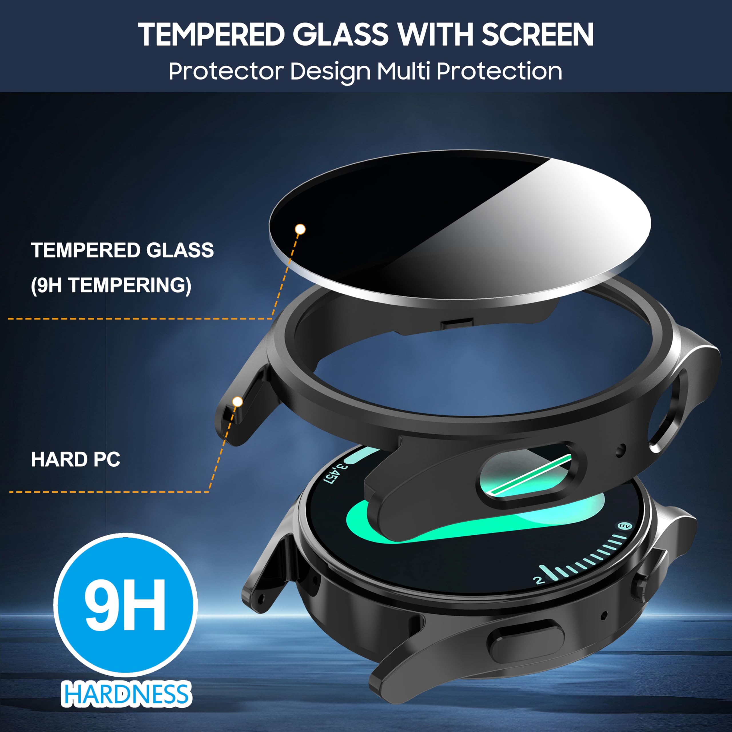 Casing kaca Tempered + casing  - Privacy Screen Protector ulasan dan harga