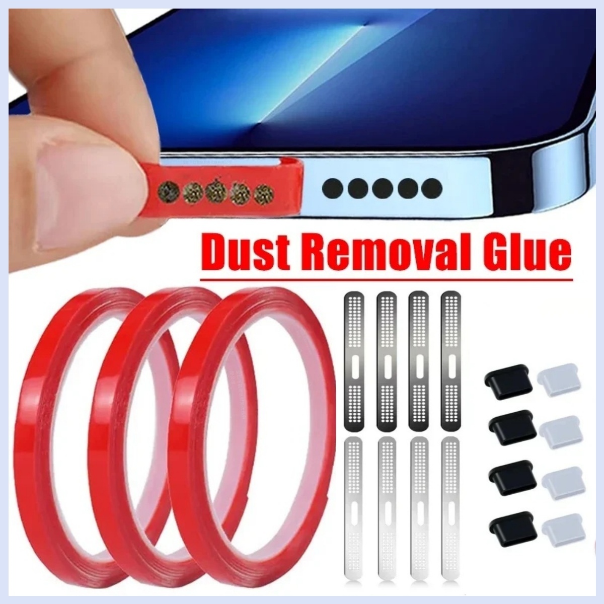 Pelindung ponsel Universal, le - Dust Removal Sticker ulasan dan harga