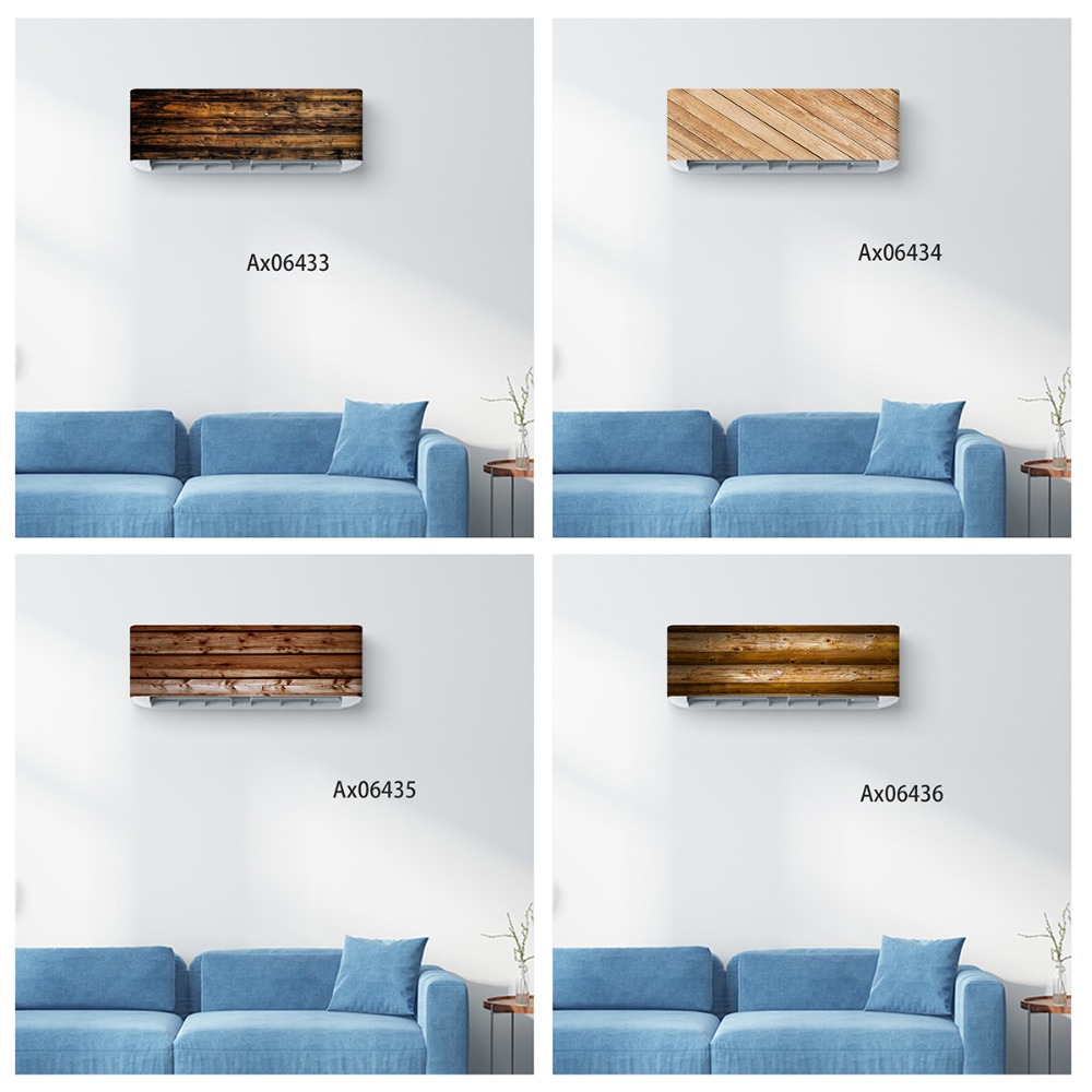 Stiker AC Kayu Antik Rustic Vi - Full Cover Adhesive ulasan dan harga