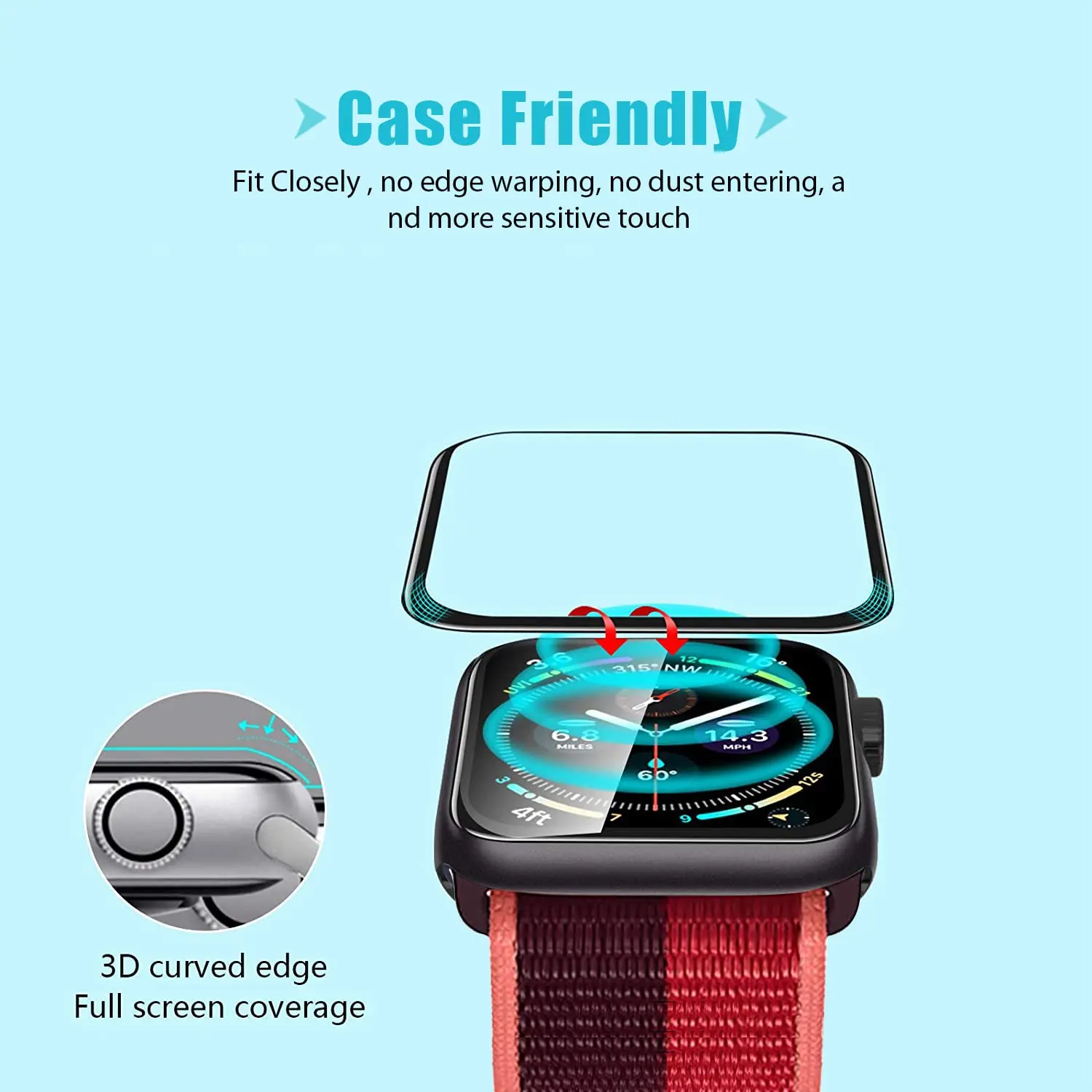 Pelindung Layar Film Tempered  - Smartwatch Screen Film ulasan dan harga