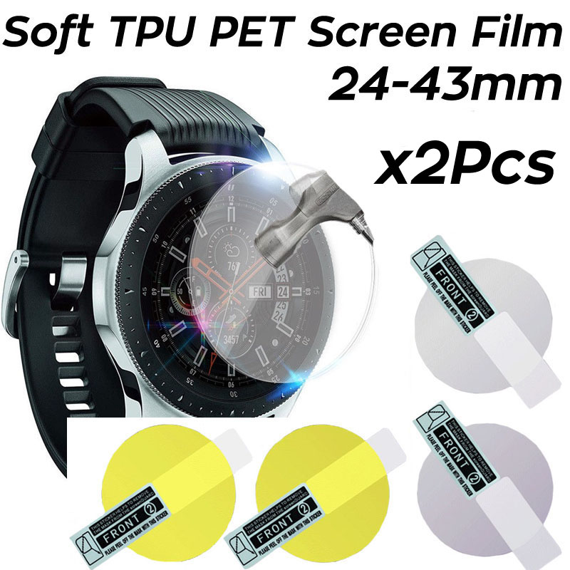 2 Buah Film Hidrogel Lembut Pe - Smartwatch Screen Film ulasan dan harga