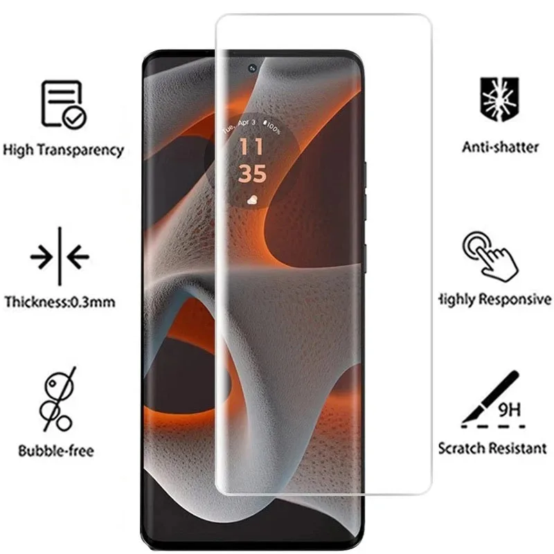 3D kaca Tempered UV lem penuh  - Curved Edge Screen ulasan dan harga