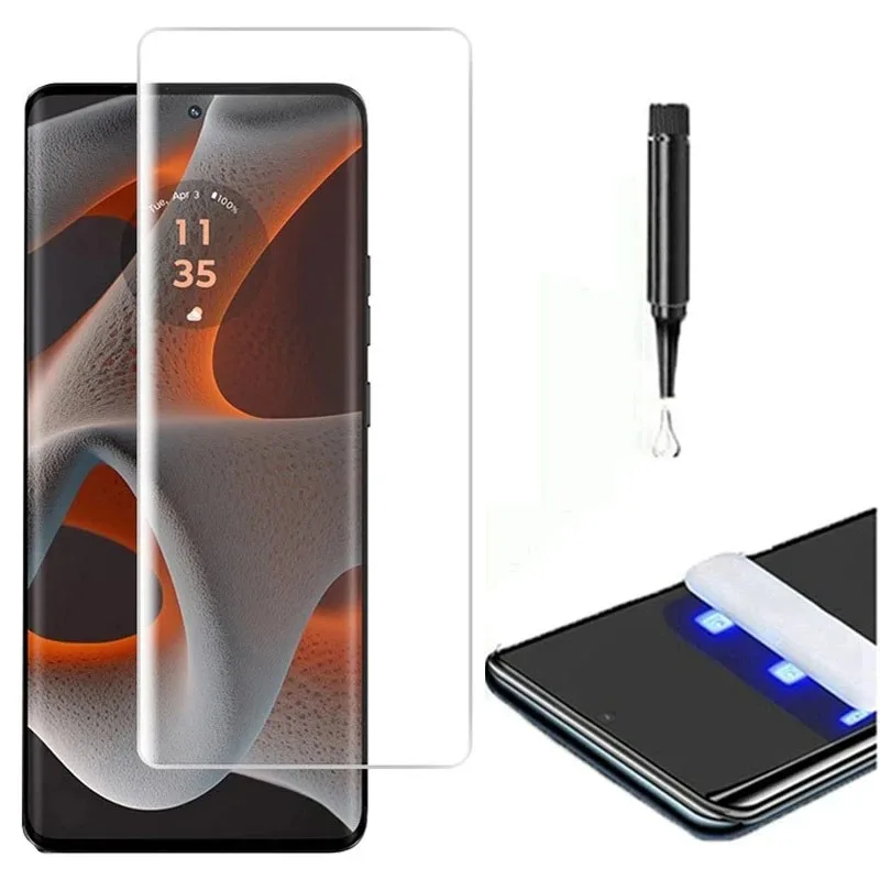3D kaca Tempered UV lem penuh  - Curved Edge Screen ulasan dan harga