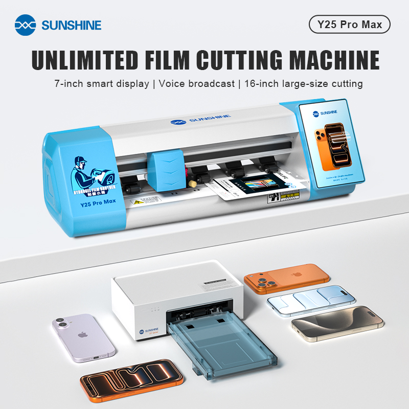 SUNSHINE Y25 Pro Max Mesin Pem - Screen Protector Cutter ulasan dan harga