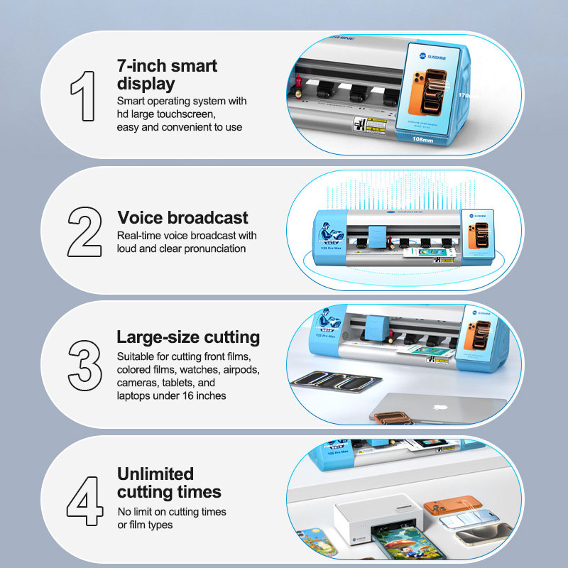 SUNSHINE Y25 Pro Max Mesin Pem - Screen Protector Cutter ulasan dan harga