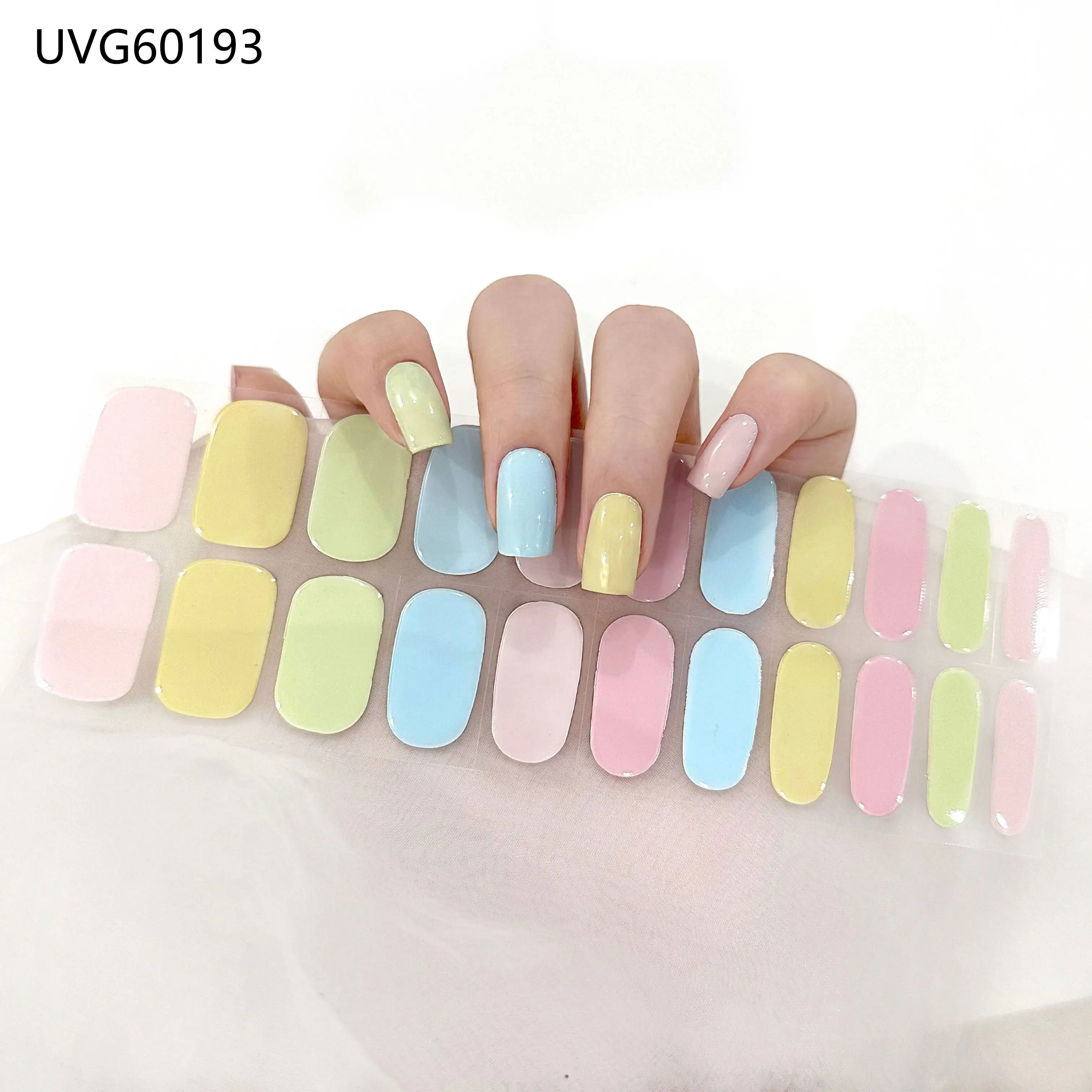 22Tips Semi-Cured Gel Nail Pat - Full Cover Adhesive ulasan dan harga
