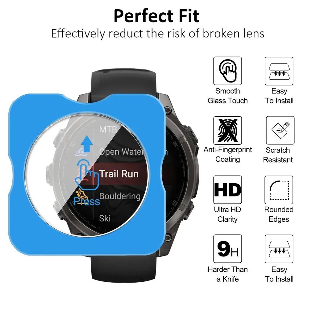 Pelindung Layar Garmin Fenix 8 - Tempered Glass Screen 9H ulasan dan harga