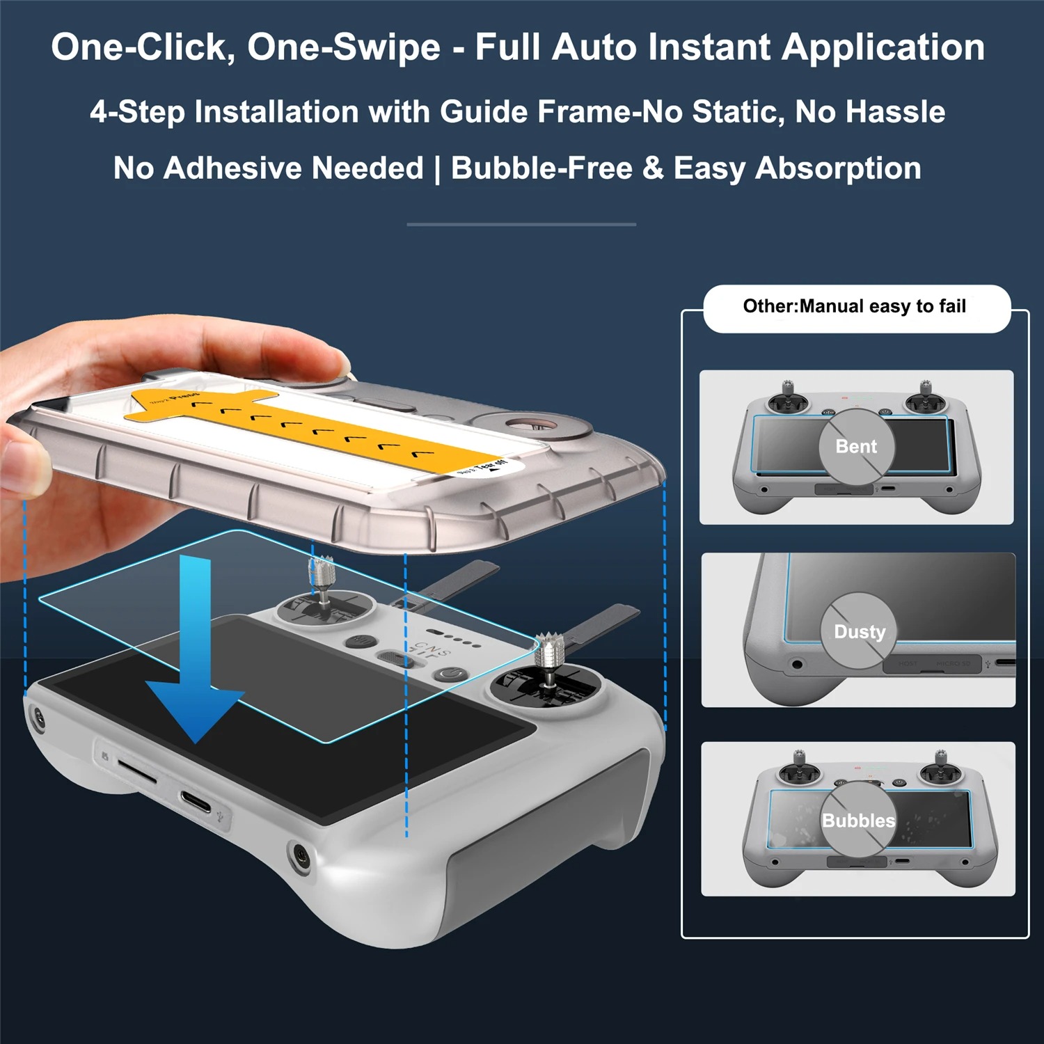 Untuk DJI Flip/Air3/3S/Mini3/4 - Glass Protector Auto ulasan dan harga