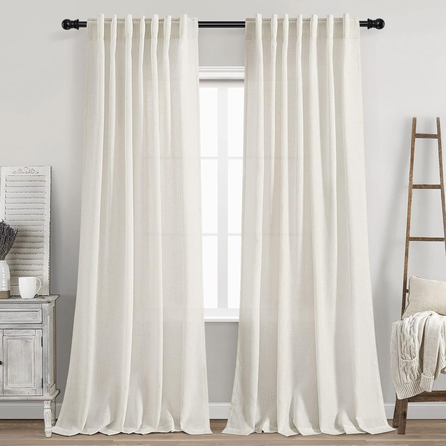 Gorden Linen Krem dengan Lis B - Privacy Filter 2Pack ulasan dan harga