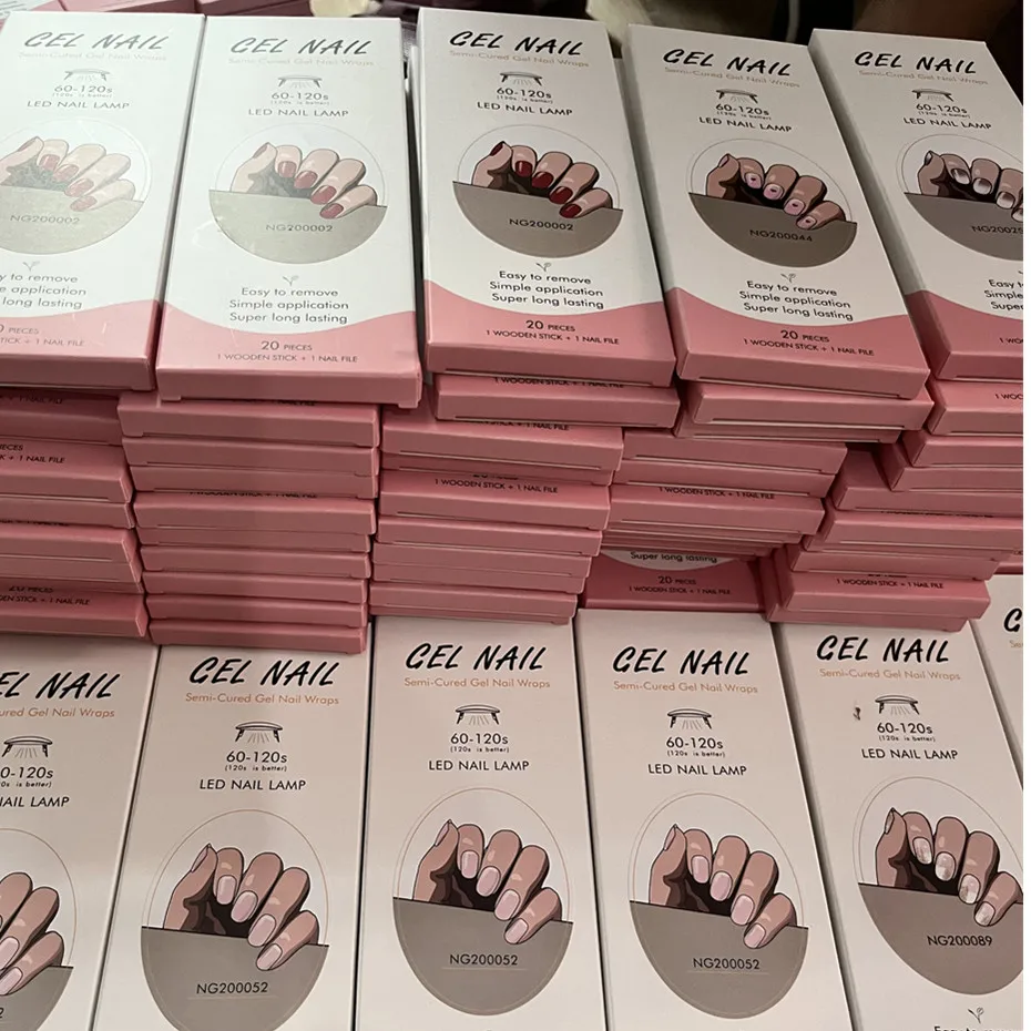 16/18/20 ujung Gel stiker kuku - Full Cover Adhesive ulasan dan harga