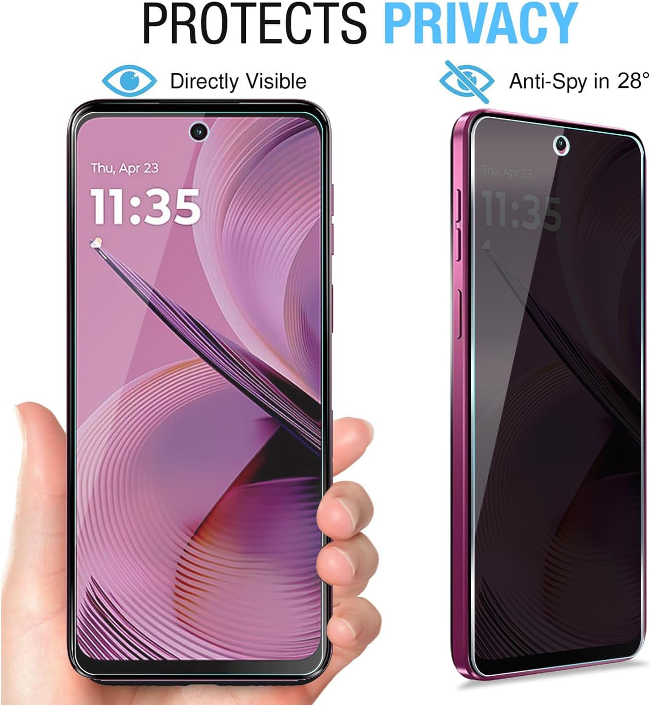 [2 Paket] Untuk Moto G 5G 2025 - Privacy Filter 2Pack ulasan dan harga