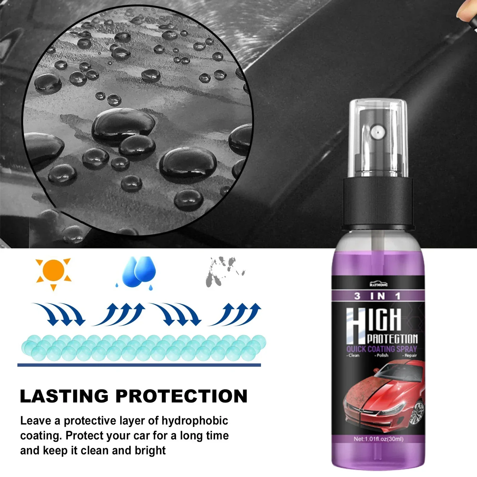 3 in 1 Cairan Pelapis Keramik  - Nano Liquid Coating ulasan dan harga