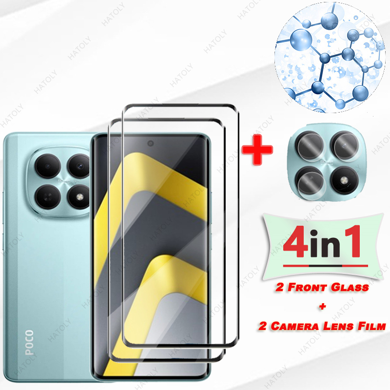 Untuk Xiaomi Poco M8 Kaca 3D T - Curved Edge Screen ulasan dan harga
