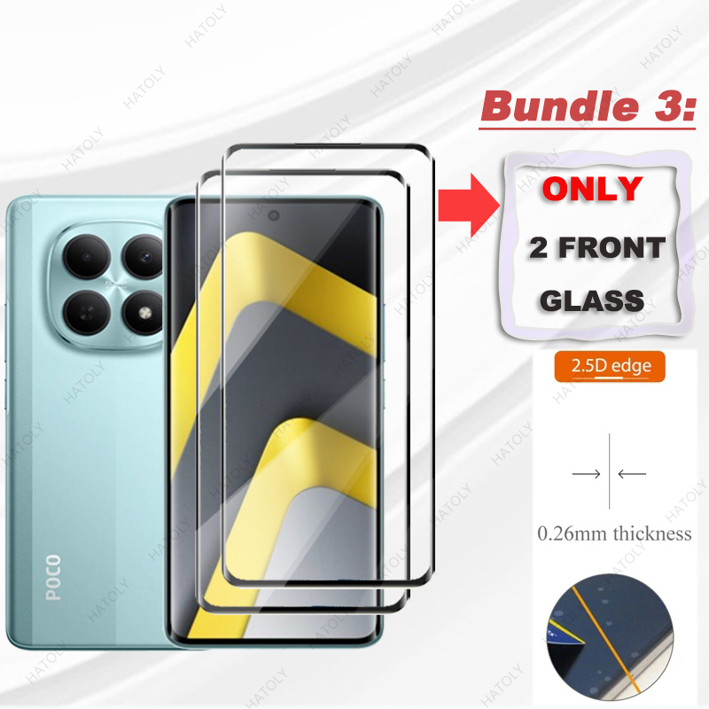 Untuk Xiaomi Poco M8 Kaca 3D T - Curved Edge Screen ulasan dan harga