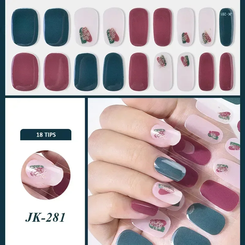 16/18/20 ujung Prancis Gel kuk - Full Cover Adhesive ulasan dan harga