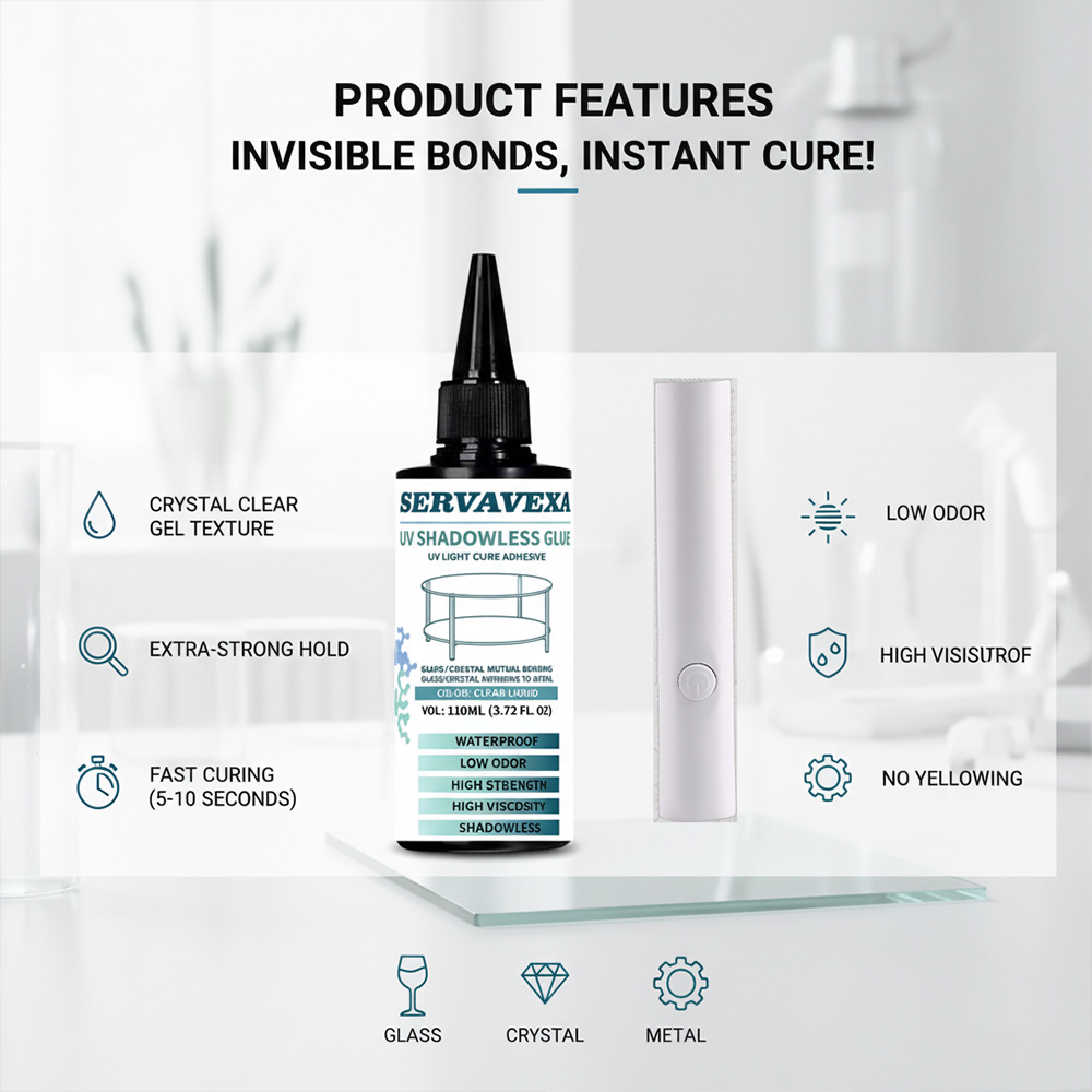 SERVAVEXA 110ml Kit Perekat UV - Liquid Uv Glue Kit ulasan dan harga